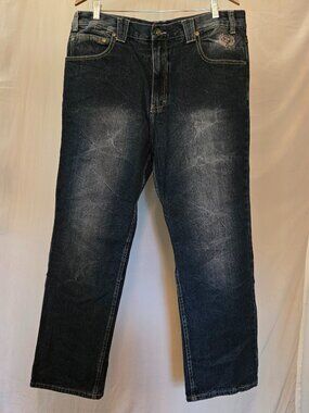 Phat Classics Vintage Men’s Jeans 40x32 Straight Leg Dark Wash Urban Denim Y2K